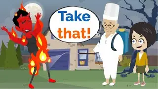 Lisa an the Pope END the DEVIL! | Basic English conversation | Learn English | Like English