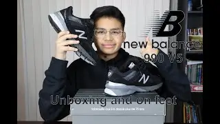Unboxing and on feet - New balance 990v5 - Black with Silver