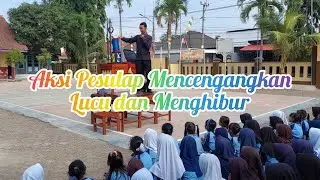 Aksi Pesulap Mencengangkan di SDN 1 Cidahu