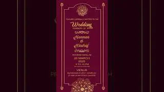 Wedding Digital Invitation Video Card (Free Edius Project) #weddinginvitation #trending