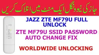 ZTE MF79U Full Unlock | Jazz MF79U Unlock | MF79U SSID FIX | No Dead Risk | MF79U Dead Repair