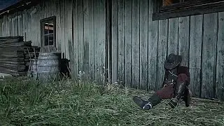 #RDR2 Caught Arthur taking a nap😴