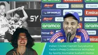 Indian Cricket Captain Suryakumar Yadav Press Conference Mimicked by Sports Journalist Sushant Mehta