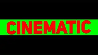 No Copyright Cinematic Black Bars Open Effect with Green Screen | Free to Use Green Screen Video