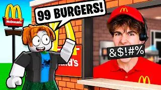 Working as a ROBLOX FAST FOOD WORKER... (I GOT FIRED)