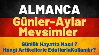 Ders 20 /Almanca A1Temel Seviye / Günler Aylar #almancaogreniyorum #almanya #deutscha1