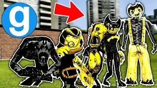 Gmod Gamemode - All Bendy and The Ink Machine Chasing NPCS