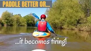 How to paddle a kayak efficiently & use less effort