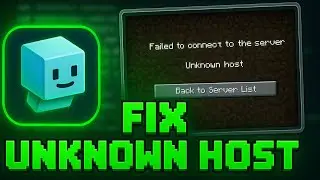 How to Fix Failed to Connect to Server Unknown Host Minecraft TLauncher 2025 (Fast & Easy Guide)