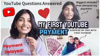 My FIRST YouTube Income💰 Surprised Papa ❤+ Imp Q&A for New Creators 2025