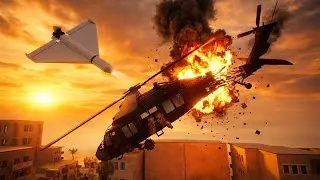 💥 Kamikaze Drones Destroy Military Helicopters - Realistic Drone Warfare | Teardown