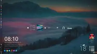MY very fist RainMeter Theme... showing the visualizer
