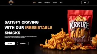 Create Kurkure Company Website Using HTML & CSS | Fast Code