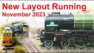 New Layout Running Session November 2023 | 00 Gauge Model Railway | Electric, Diesel & Steam running