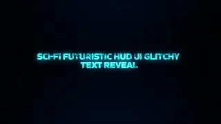 Adobe Stock - Sci fi Futuristic Hud UI Glitchy Text Reveal - Motion Graphics