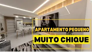 APARTAMENTO PEQUENO MUITO CHIQUE - ANTES E DEPOIS DO PROJETO😲 #viral  #arquitetura #decoration