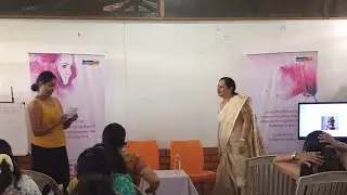International women’s day celebrations at LabourNet Day 3. A session on Breast cancer awareness.