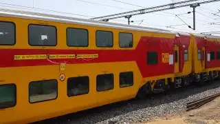 Inaugural 22120 Kacheguda to Tirupati   AC Double Decker Departs