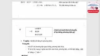 [Minna no nihongo] Ngữ pháp - Bài 5 - 甲子園へ行きますか