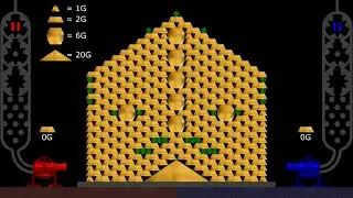 The Gold Battle - Marble Race in Algodoo