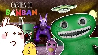 Molang and Piu Piu playing Garten of Banban 4 | Nothing goes as expected 😬