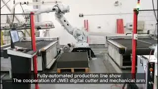 Showcasing the Synergy Between JWEI Digital Cutter and Customer's Factory Mechanical Arm