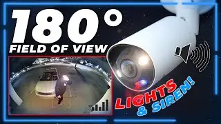 Ultra WIDE Angle Active Deterrence 🚨 4K Bullet! Includes AI-Powered Alerts + 24/7 Color (M8B-WIDEDT)