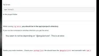 [angular] You seem to not be depending on 