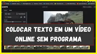 Como Colocar texto em um vídeo Online e Sem Programa