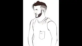 Photoshop cs6 | Line art |Beckham |#tutorial 2