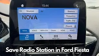 How To Save Radio Stations in Ford Fiesta (2017 - 2024)