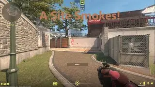 CS2 Overpass Easy A Site Smoke Line Ups!!!!