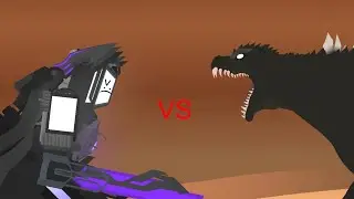 Upgraded Titan TV Man vs Godzilla In Hell