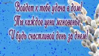 С Вербным Воскресеньем от души Вас поздравляю!