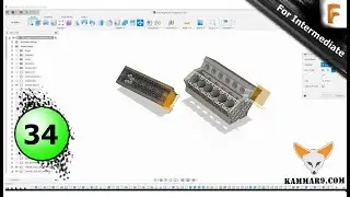 Fusion 360 Modeling V12 Engine EP 34 😍 Full HD
