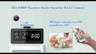 IP80 Wifi Weather Station FM Radio Hidden Camera