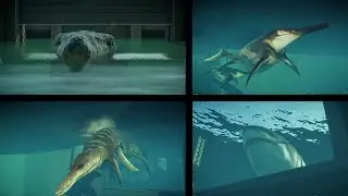 TODAS las especies marinas de JURASSIC WORLD EVOLUTION 2