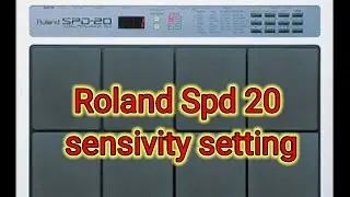 Roland Spd 20 sensivity setting / spd 20 / #roland