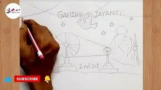 Gandhi jayanti drawing || Swachh Bharat Drawing  || 2nd Oct