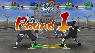 Naruto Clash of Ninja 2: 4-Player Battle. (part 17) {4-Players} [DCI-4K/60]