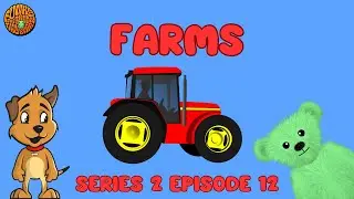 Funky the Green Teddy Bear – Farms. Preschool Fun for Everyone! Series 2 Episode 12
