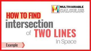 How to find intersection point of two lines in space?