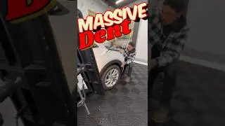 Extreme dent repair | nasty fender dent #autobodyrepair #paintlessdentrepair #dentrepair #howto