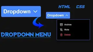 Dropdown Menu in HTML & CSS