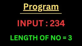 How to find the length of a number ? @ApnaCollegeOfficial @CodeWithHarry