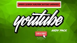NEW 2020 TOP 15 GREEN SCREEN ANIMATED SUBSCRIBE BUTTON | Andy pack | FREE TO USE