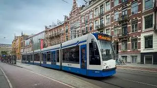 Trams in Amsterdam, Netherlands 🇳🇱 | 2024