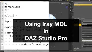 Using Iray MDL in DAZ Studio Pro