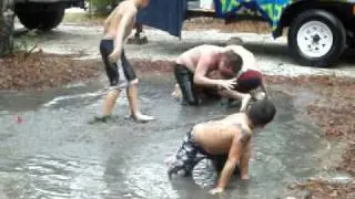 Boys Mud wrestling