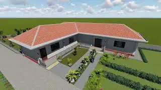 ONE STOREY RESIDENTIAL BUILDING with 4 BEDROOMS